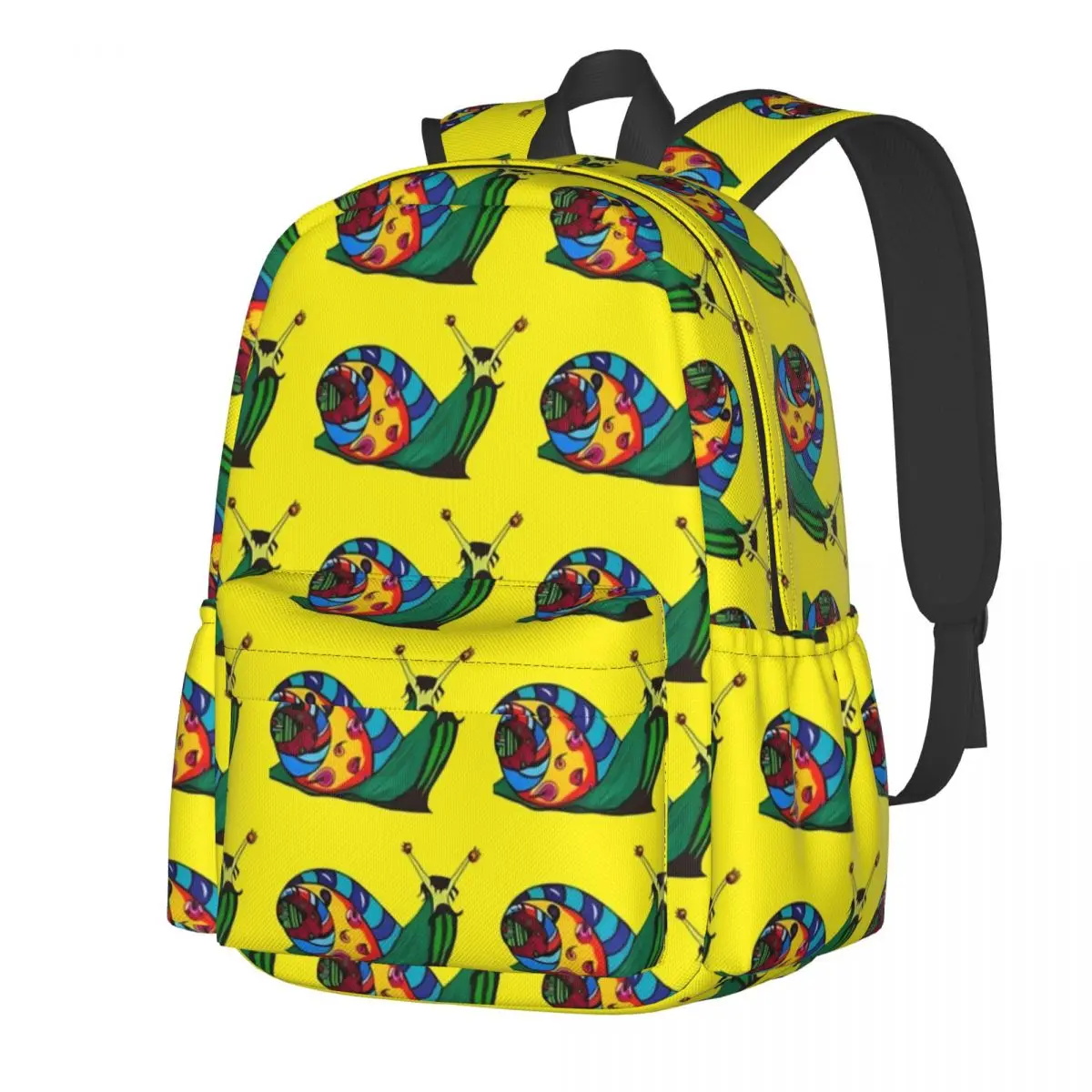 

Желтый рюкзак с улиткой, рюкзаки с животным принтом для мальчиков и девочек, Повседневные Легкие школьные ранцы, высококачественный рюкзак