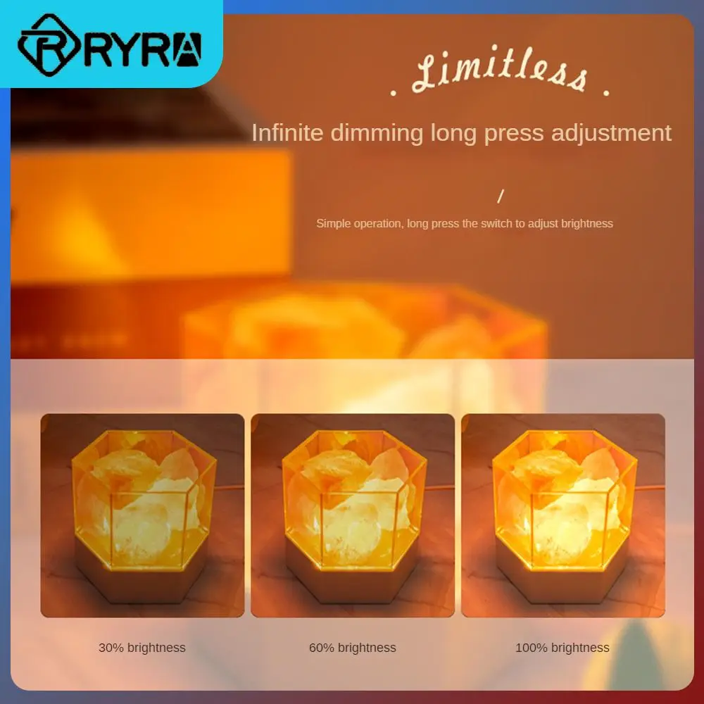 

Bedroom Night Light Aromatherapy Air Purification Salt Stone Lamp Usb Lamp Aromatic Salt Lamp