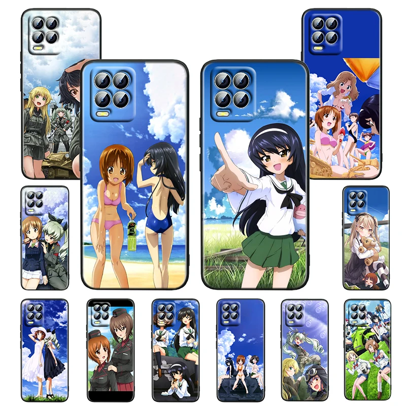 

Girl und Panzer Anime For OPPO Realme GT Neo Master Edition 9i 8 7 Pro C21S Narzo 30 Soft Silicone Black Phone Case Cover Fundas