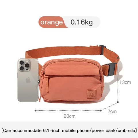 Epol маленькая поясная сумка из ткани Оксфорд, женская спортивная легкая нагрудная сумка, повседневная минималистичная сумка через плечо для езды на велосипеде на открытом воздухе, унисекс 3071-12