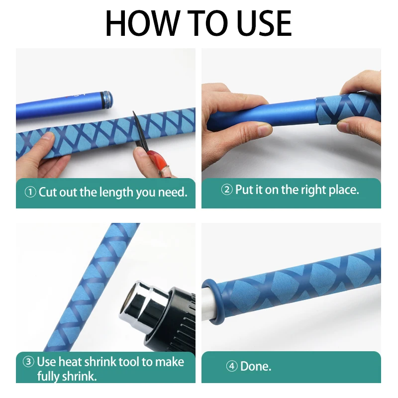 1 м противоскользящая термоусадочная трубка 15 18 20 22 25 28 30 35 40 45 50 мм обертка для