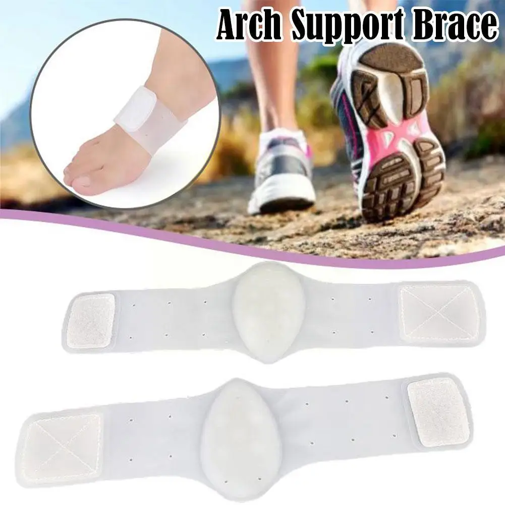 

1 Pair Arch Support Brace Non-Slip Sole Foot Arch Support Pain Aid Plantar Soles Massage Foot Fasciitis Cushion Insole Heel U7K0