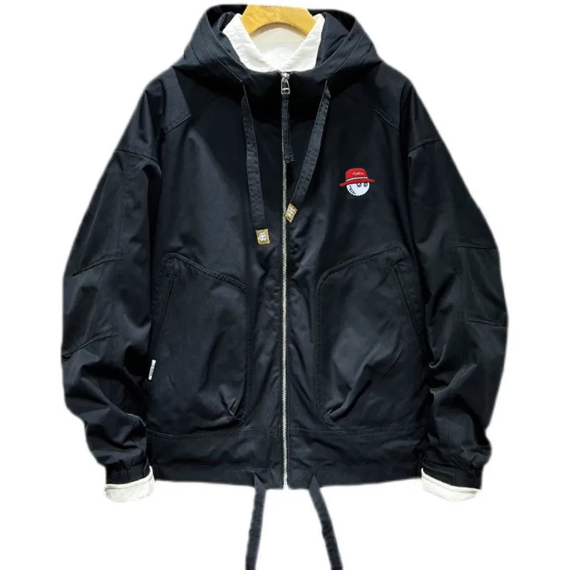 

2022 Autumn Golf Wear Golf Jackets Men Clothing Windbreak Hooded Windbreaker Jacket Men Coats Zipper Bomber Malbon Golf Jacket