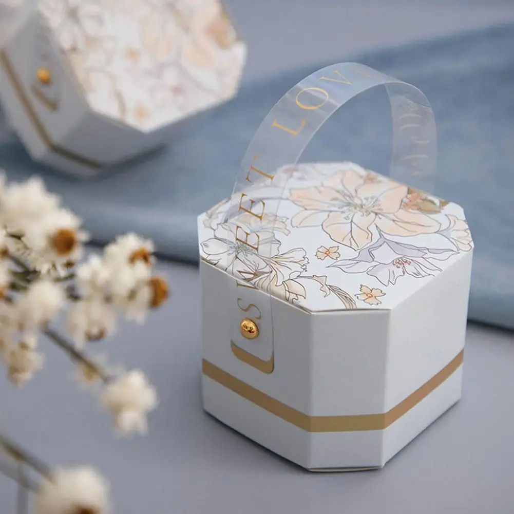 

5 шт., портативная восьмиугольная подарочная коробка