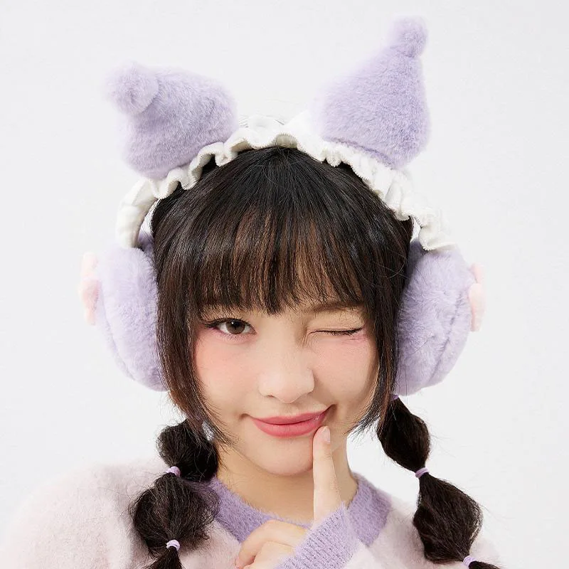 

Sanrio New Ear Warmer Kawaii Kuromi Cinnamoroll Earmuff Cartoon Girl Gift Warm Comfortable and Windproof Suitable for Winter