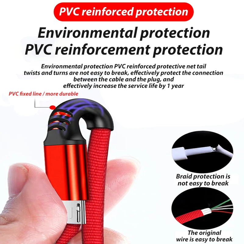 3m/5m/8m Multiple Lengths Micro Usb Cable Fast Charging Speed Effective PVC Protection For Android Xiaomi Phone Wire |