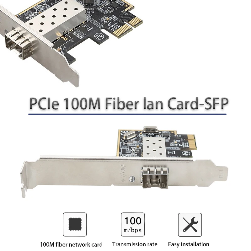 

Сетевая карта компьютерная PCI-E, 100 Мбит/с, 100 Мбит/с