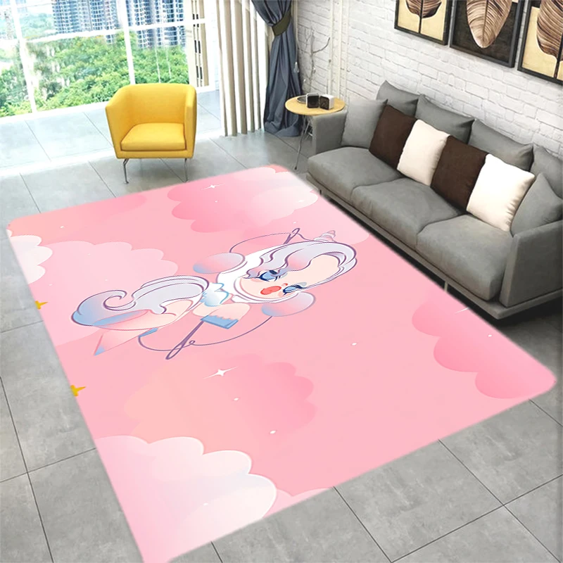 

Linving Room Carpet Mat Pop Mart Door Floor Mats Aesthetic Decoration Outdoor Home Decor Accessories Kitchen Prayer Foot Hallway
