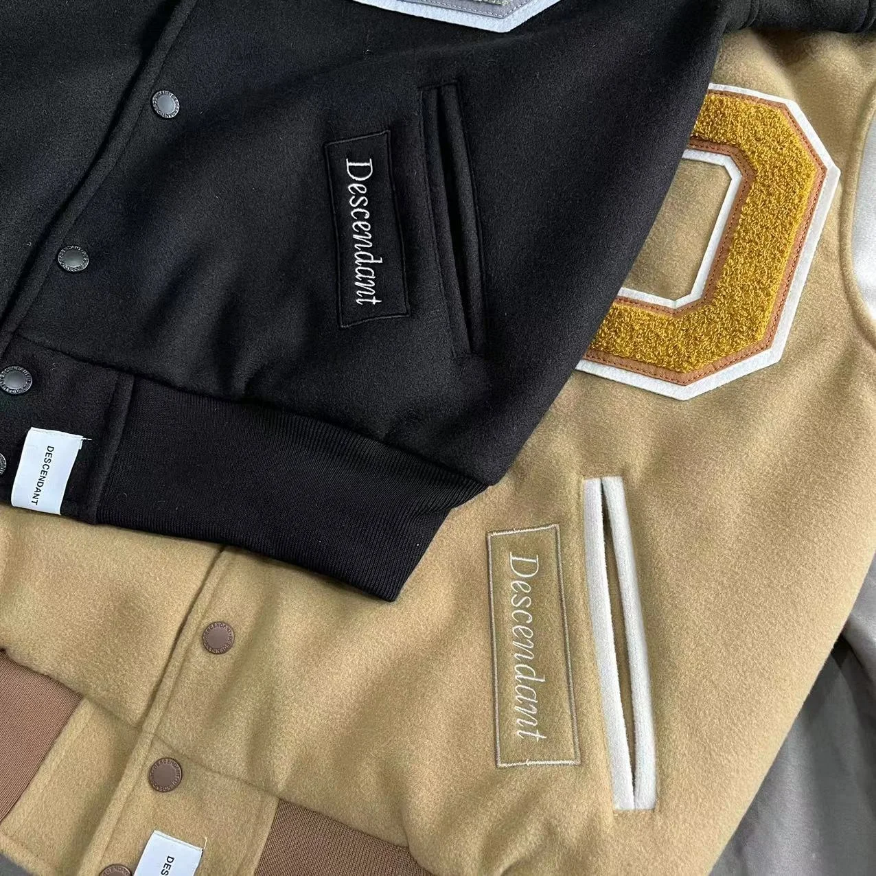 

Winter Heavy Industry Men Letter Embroidered Lapel Thick Baseball Jacket Japanese Vintage Casual Loose Women Varsity Coat