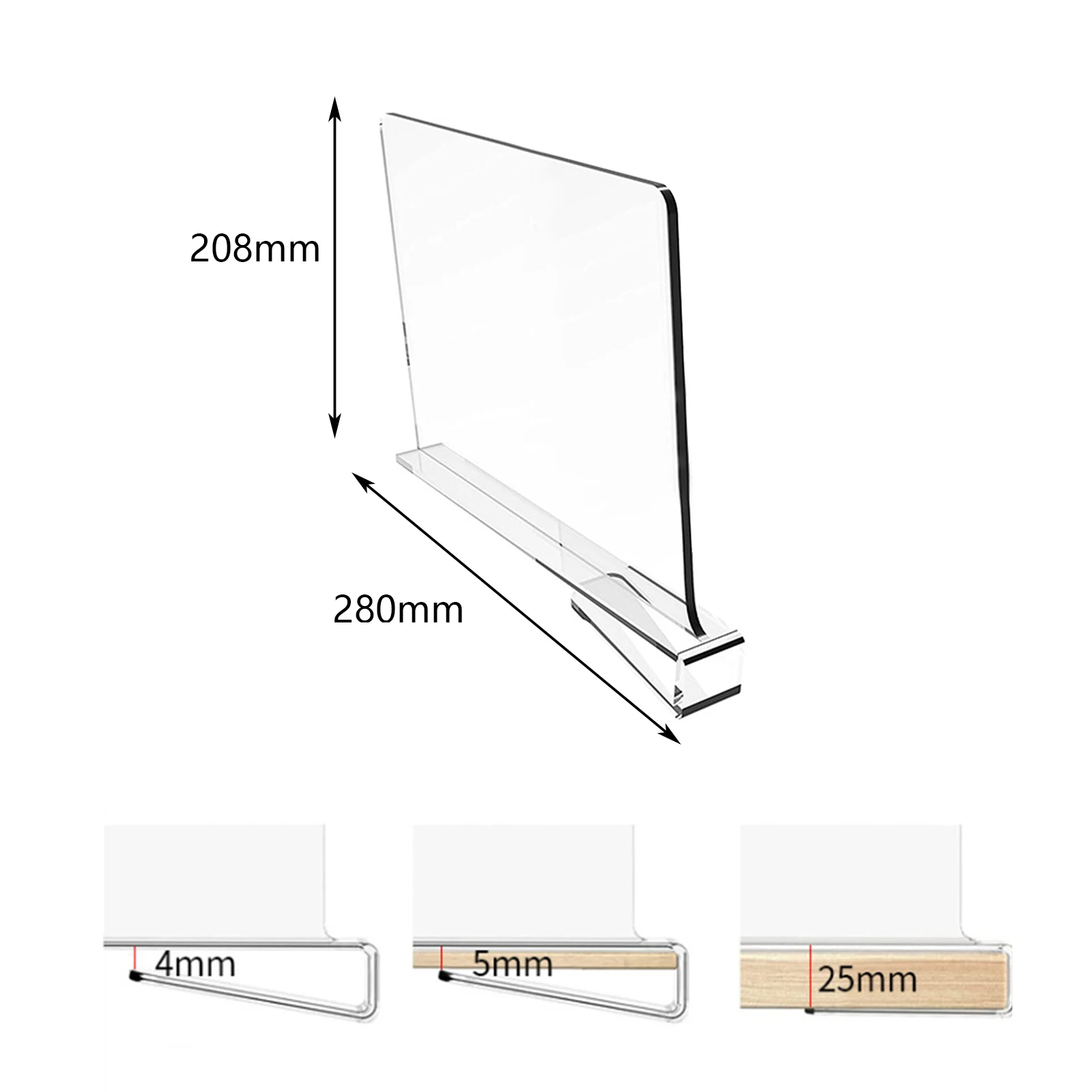Акриловая разделительная полка органайзер для свитеров спальни книжных шкафов