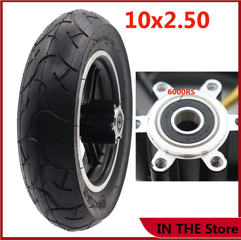

high quality 10x2.50 Wheel Tire 10*2.50 Inner Outer Tyre with Alloy Rim for 10x2/2.125 10x2.50wheel Electric scooter