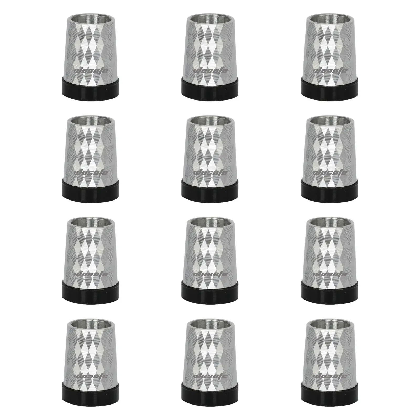 12Pcs Golf Ferrules End Caps Lightweight for Iron Wedge Club Parts Covers Taper Tip Adapter Men Women Golfer Outdoor