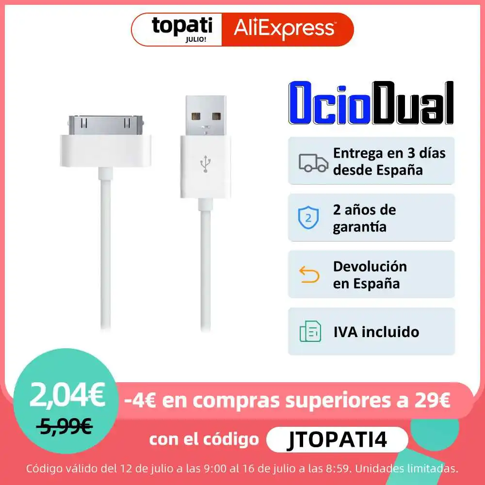 USB кабель для зарядки и передачи данных Apple iPhone iPad iPod Touch белый|Кабели мобильных