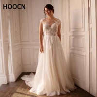 herburnl dream wedding dress round neck classic flower tulle perspective tulle plus size fat bride elegant fashion backless new