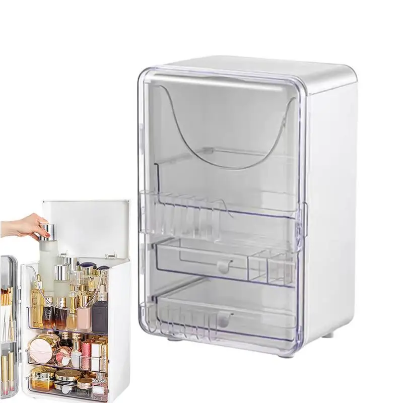 

Cosmetic Storage Box Lidded Makeup Storage Box For Vanity Cosmetics Storage Accessories For Highlighter Contouring Cosmetic