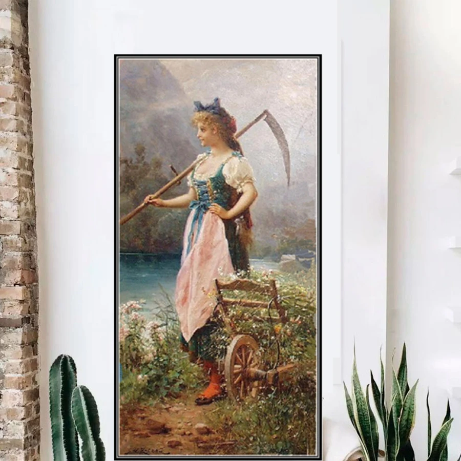 

DIY 5D Diamond Painting People Series Kit Lovely Full Drill Square Embroidery Mosaic Art Picture Of Rhinestones Home Decor Gifts