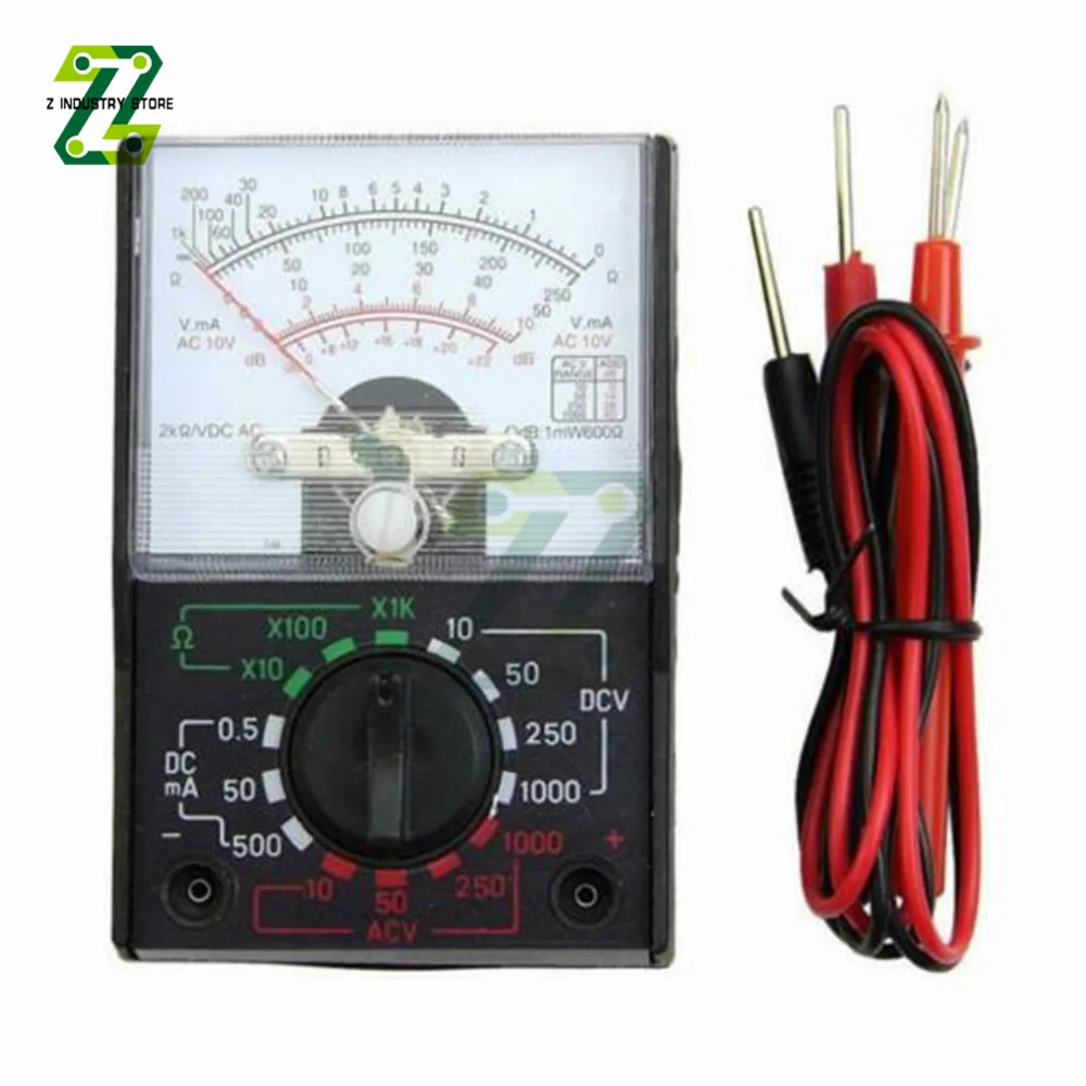 

MF-110A Electric Analog Multimeter Portable Voltmeter Ammeter AC / DC Voltage Current Multi Meter Tester
