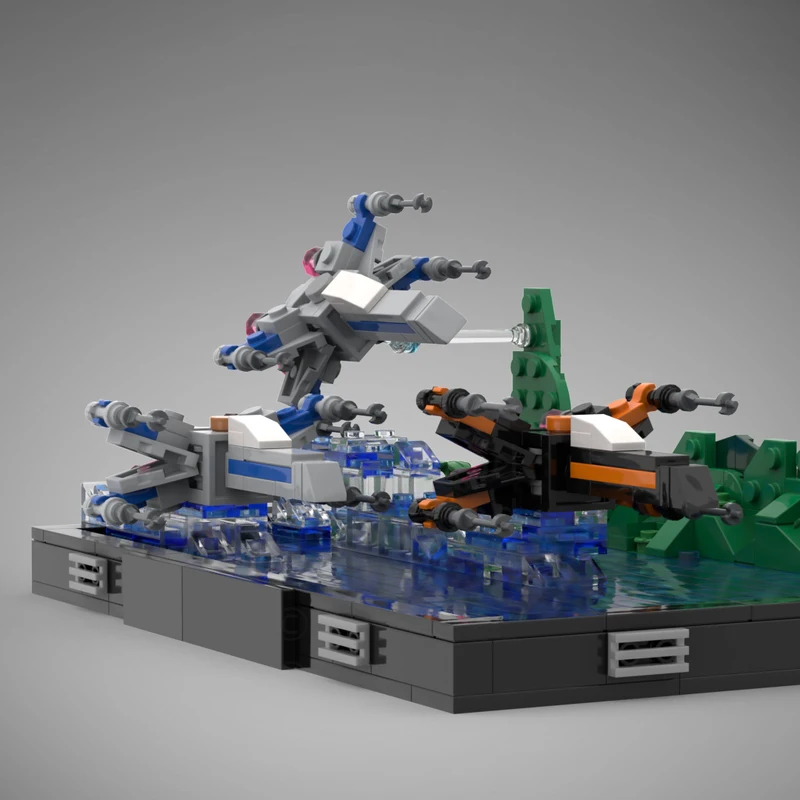 Звездные темы MOC комплект строительных блоков из фильма набор кирпичей сцены