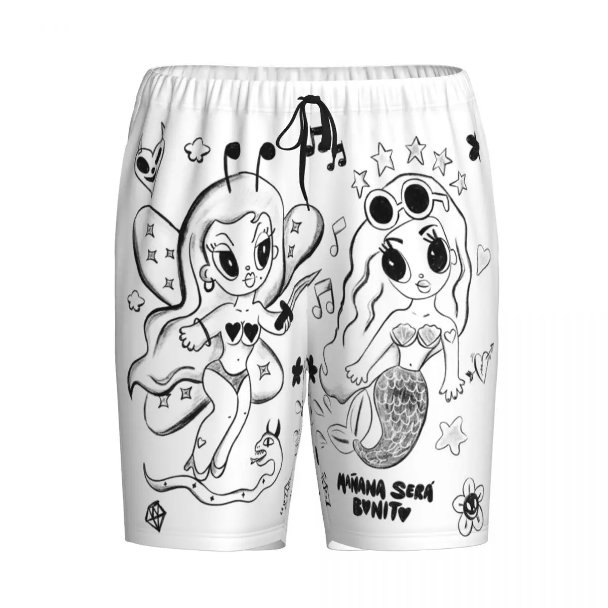Пижама Sirena Karol G Music Мужская нижняя одежда для сна шорты отдыха эластичная с