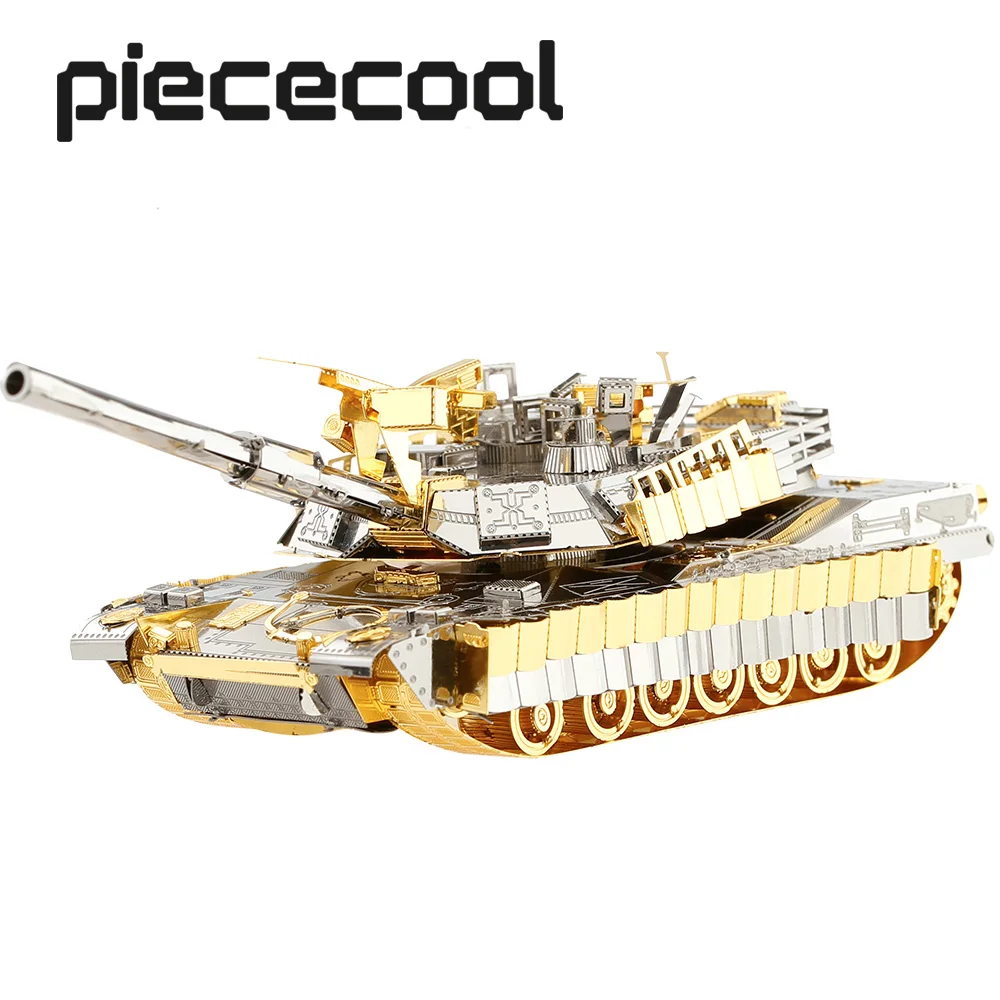 

Piececool 3D Metal Puzzle Model Building Kits-M1A2 SEP TUSK II TANK DIY Jigsaw Toy Christmas Birthday Gifts for Adults Kids