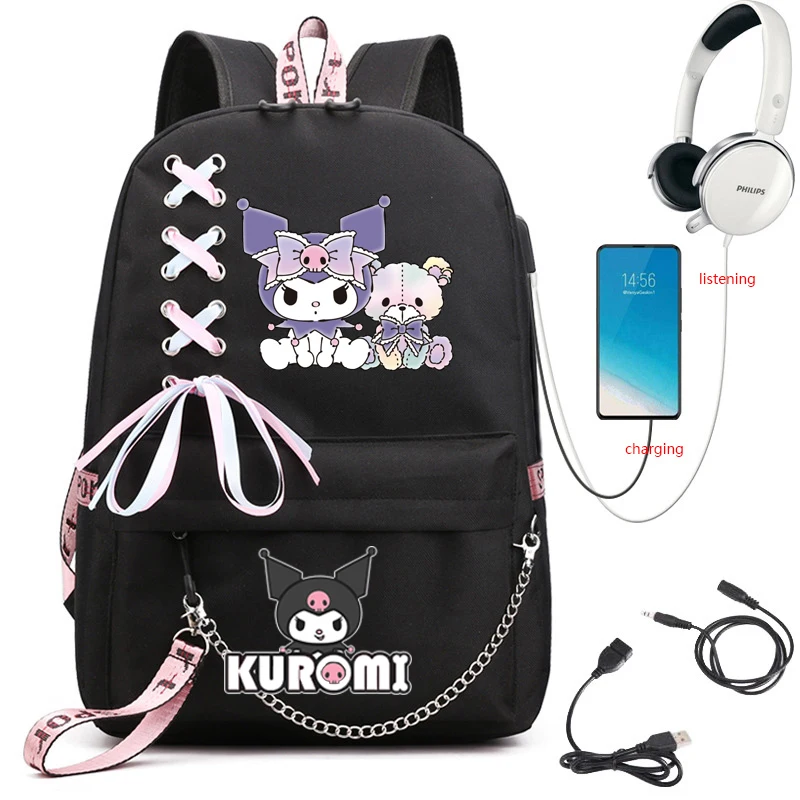 Городской рюкзак из водонепроницаемого материала Cospaly Kuromi Melody