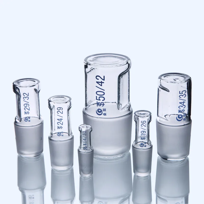 Один лабораторный стеклянный полый разъем 24*19 /19*14 / 29*24 19*24 24*29 гнездовой/наружный