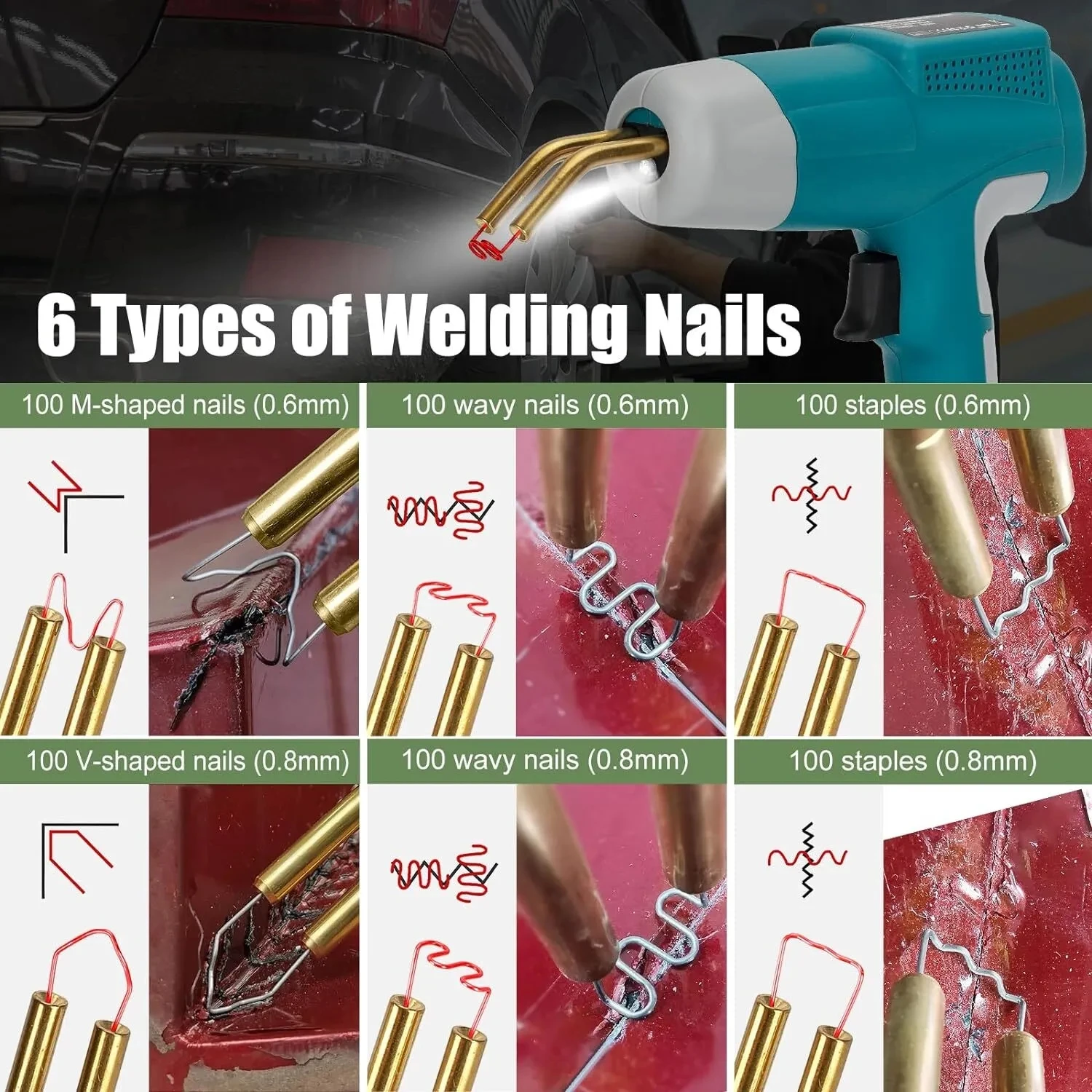 Сварочный аппарат для пластика Makita/Dewalt/Milwaukee/Ryobi 18 в Портативный степлер Ремонта