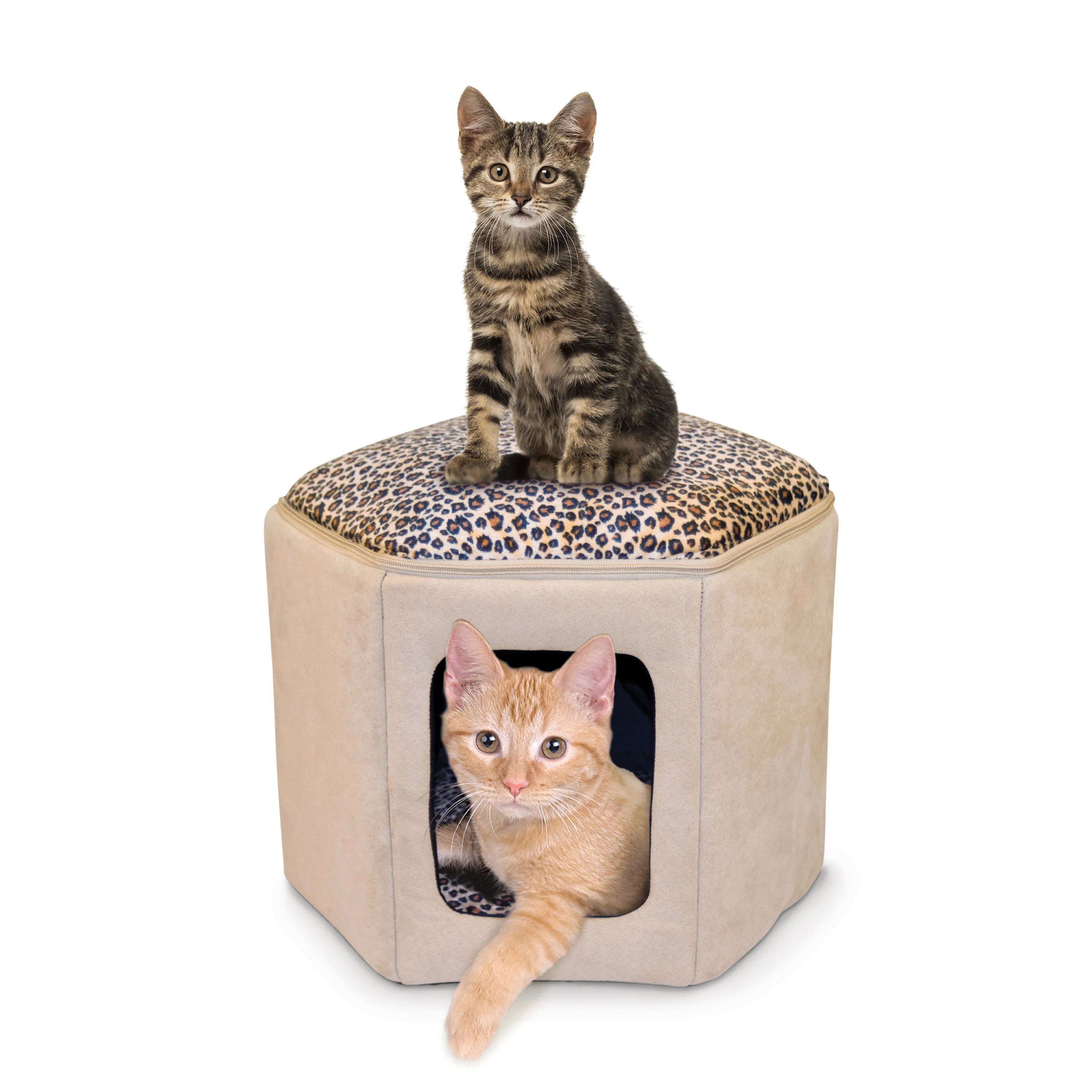

Free Shipping Kittty Sleephouse Cat Bed Beige
