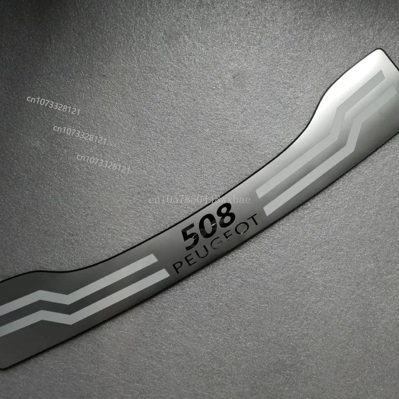 

For Peugeot 508 2011 2012-2019 Rear Bumper Protector Trunk Bumper Trim Cover Protector Car Styling Car Decor Car Accessories