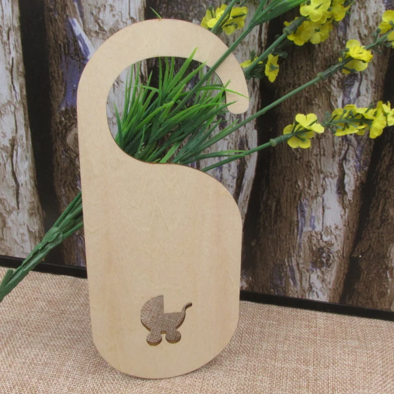 

Wooden Hangers Clothing Sorting Wardrobes Newborn Supplies Unfinished Blank Baby Nursery Closet Partitions