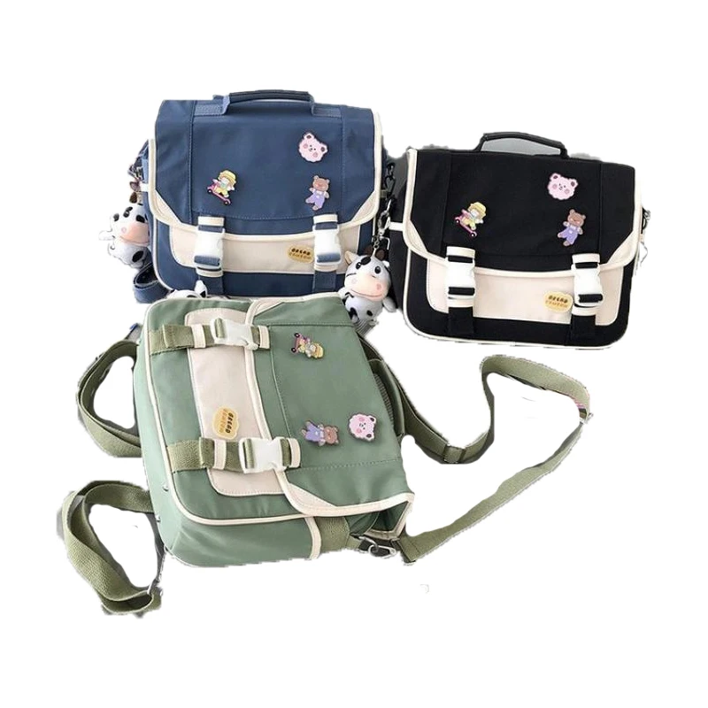 

Kawaii cute cartoon Japanese Anime Peripherals Contrast color jk uniform bag student's multipurpose one-shoulder messenger bag