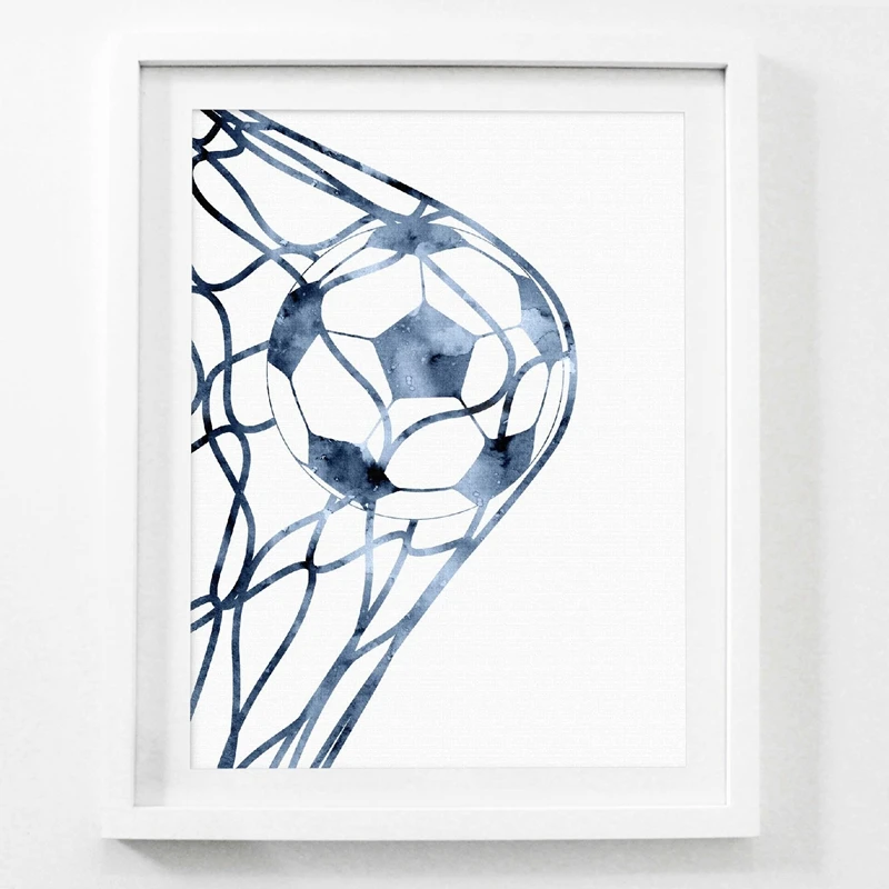 Гол Футбол холст живопись художественный плакат и печать современные Мальчики