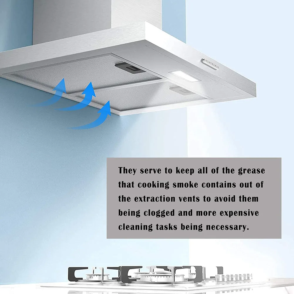 

For Range Hood Filter 2PCS 320x260x9mm Aluminized Grease Parts Replacement Stainless Steel Affordable Brand New