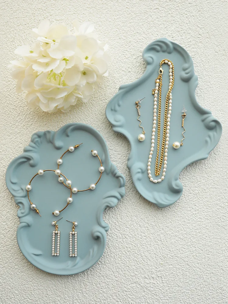 

Jewelry Tray Creative Retro Gypsum Tray Store Counter Jewelry Display Rack Photography Props