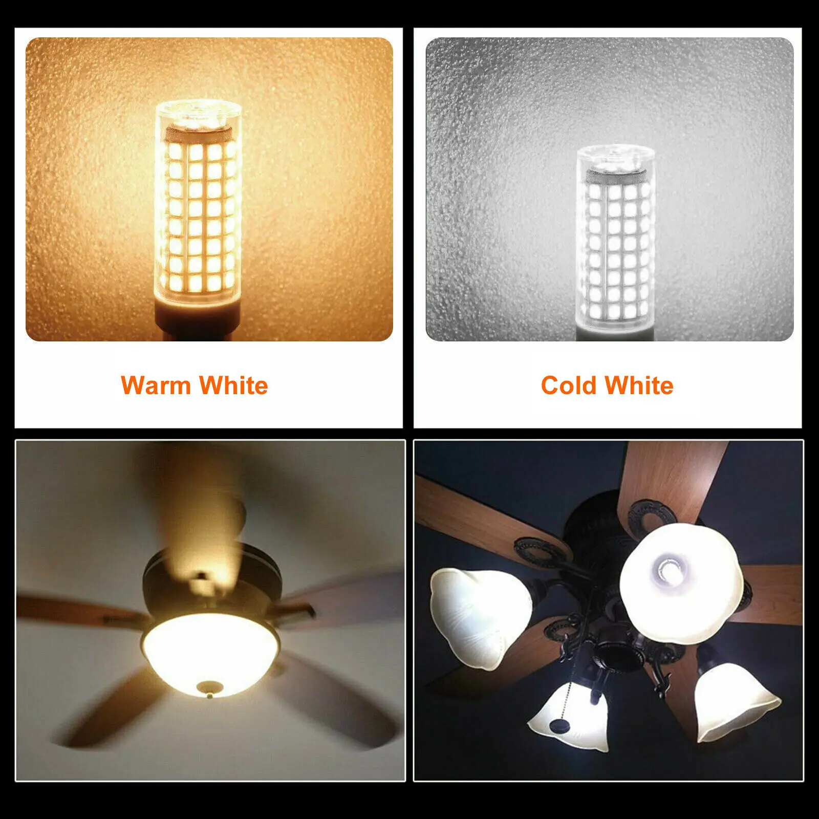 Dimmable LED Corn Bulbs Mini BA15D E11 E12 E14 15W 136 LEDs Ceramics Lights 220V Lamp Replace 150W Halogen Lamps Cool Warm White images - 6