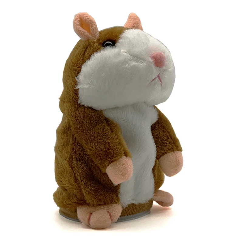 

16cm Talking Hamster Mouse Pet Plush Toy Hot Cute Speak Talking Sound Record Hamster Educational Toy for Children Gifts