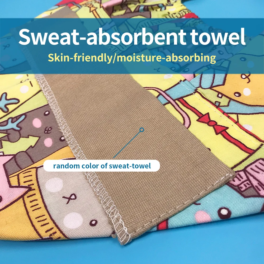 Мягкая шапочка из чистого хлопка с мультипликационным принтом аниме повязка на