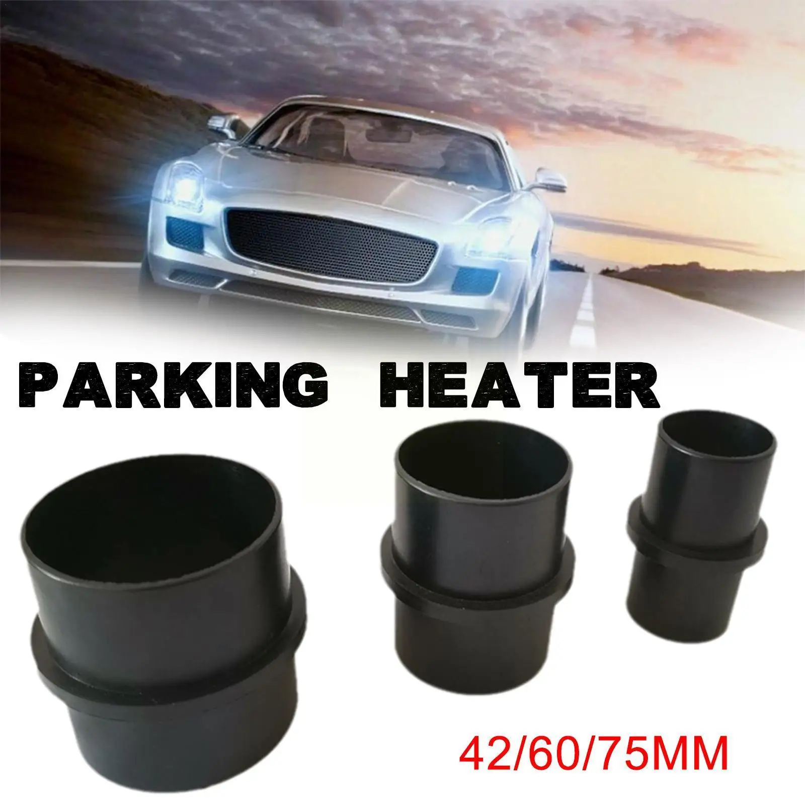 

42mm/60mm/75mm Car Heater Ducting Pipe Joiner Connector Air For Heater Hose Tube Connector For Webasto Eberspacher H9e4