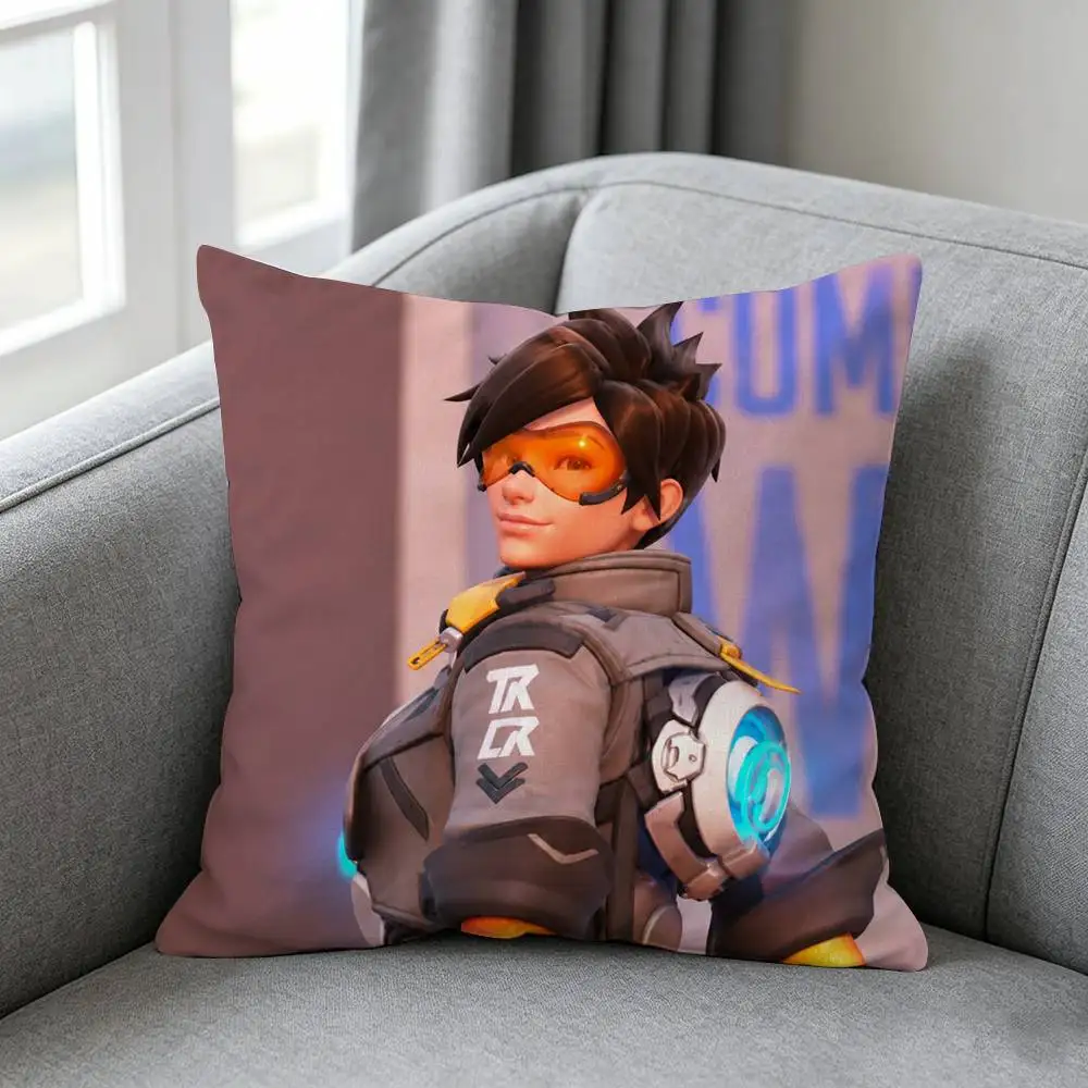 Фото Наволочка Pop Game-e Overwatch, простой однотонный дизайн, подходит для различных стилей спален. №3
