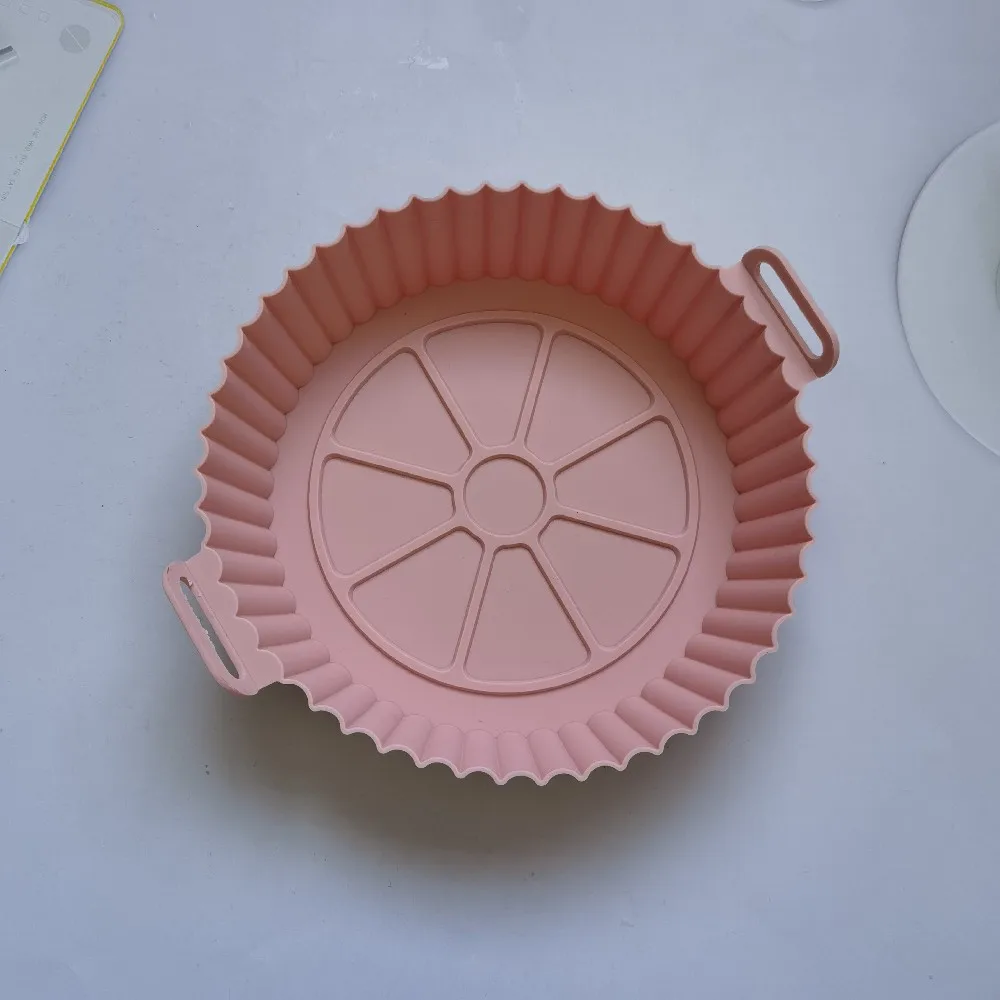 

Silicone Air Fryers Tray Reusable Fried Chicken Airfryer Oven Baking Tray Kitchen Pizza Basket Mat Fryer Pot Baking Tool