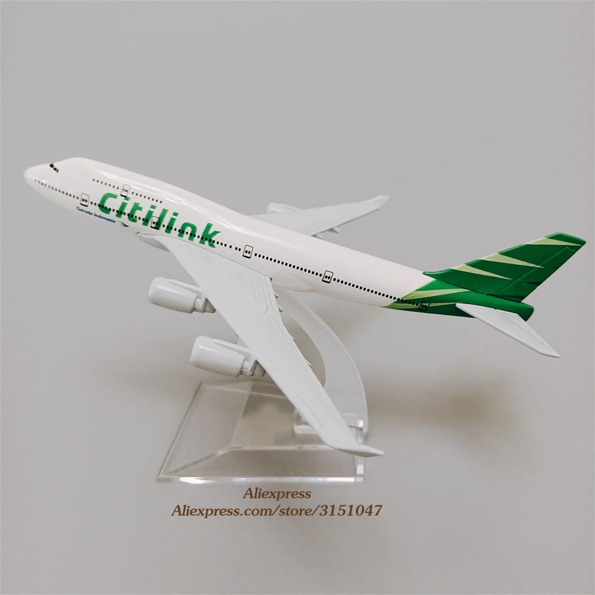 

Модель самолета Citilink B747 авиакомпании, 16 см, металлический сплав, авиационная модель Citilink, Боинг 747, авиационная модель самолета, подставка