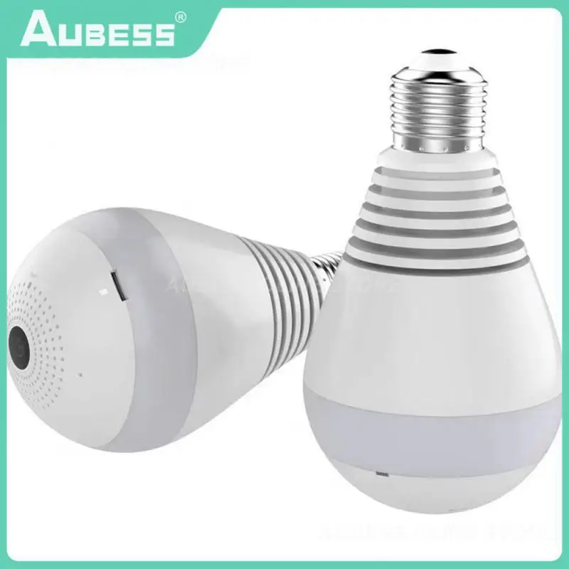 

Auto Tracking 360 Degree Bulb 1080p Hd Panoramic Ip Camcorder 2 In 1 Universal Fisheye Bulb Camera Home Indoor Security Camera