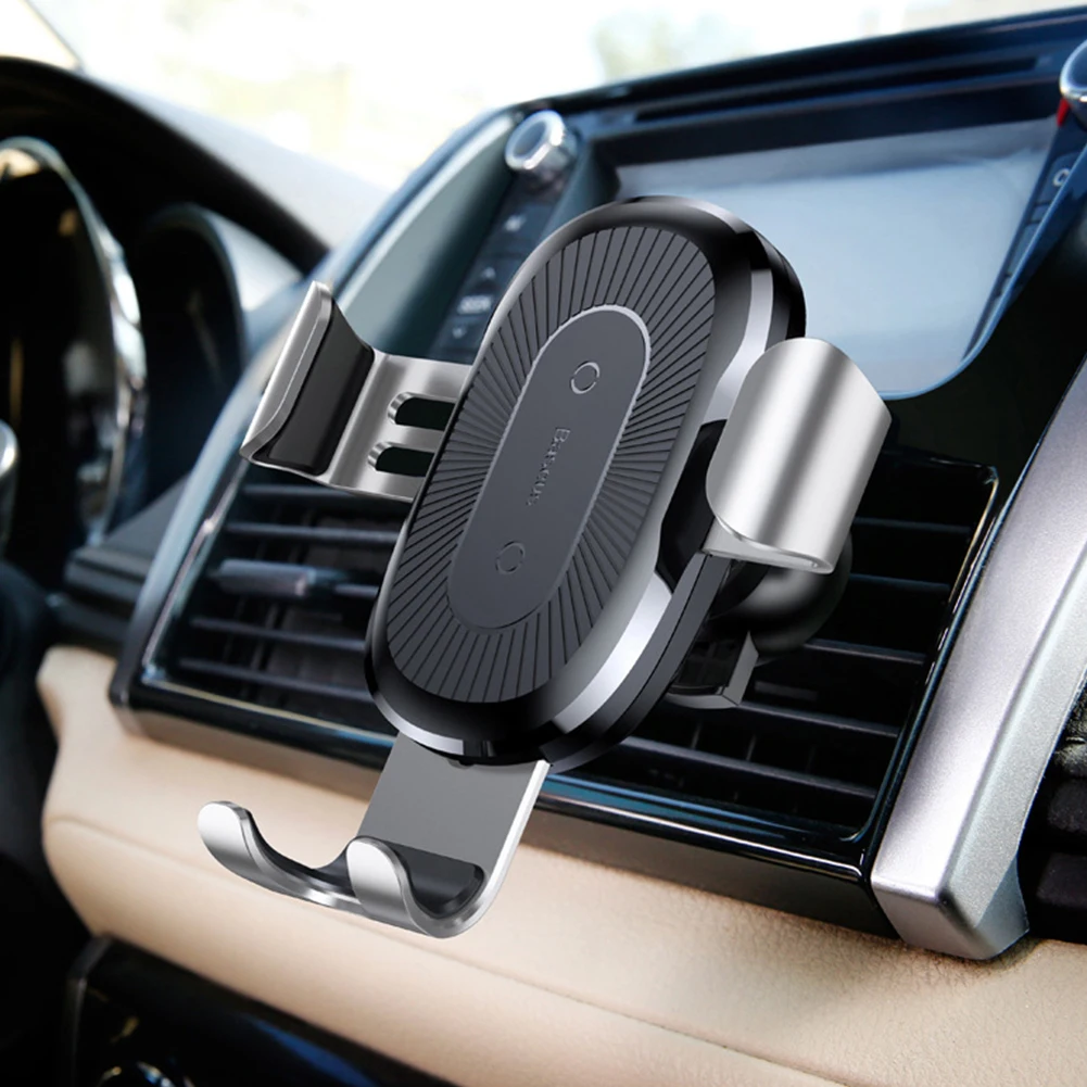 

Автомобильное зарядное устройство, автоматическое зажимное крепление, Гравитационный быстрый безопасный держатель телефона, ПК прочный к...