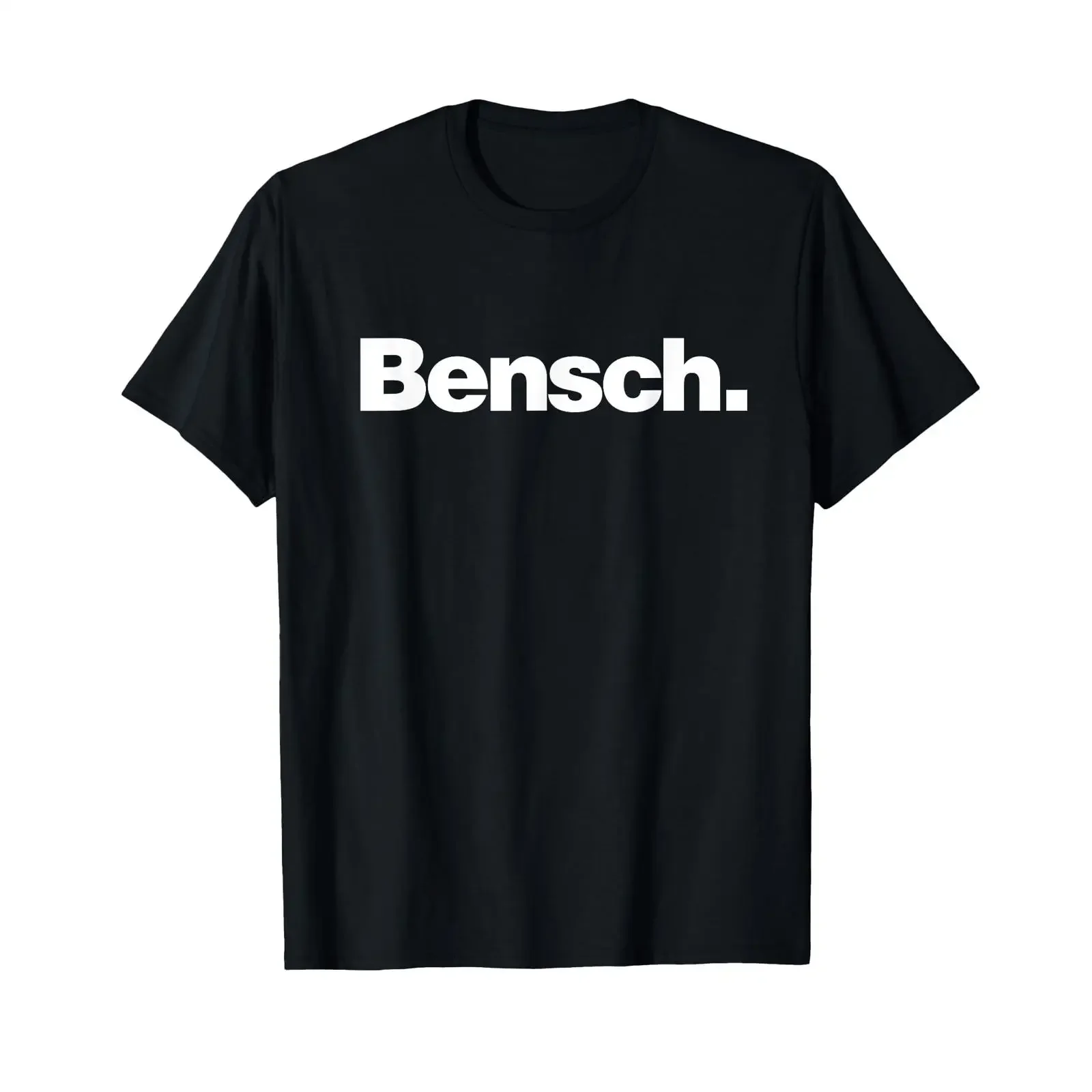 Фото Футболка Bensch черная винтажная, в стиле уличной моды, дизайнерская одежда, повседневная, мягкая, для ежедневной носки, унисекс, с графическим принтом, стильная №1