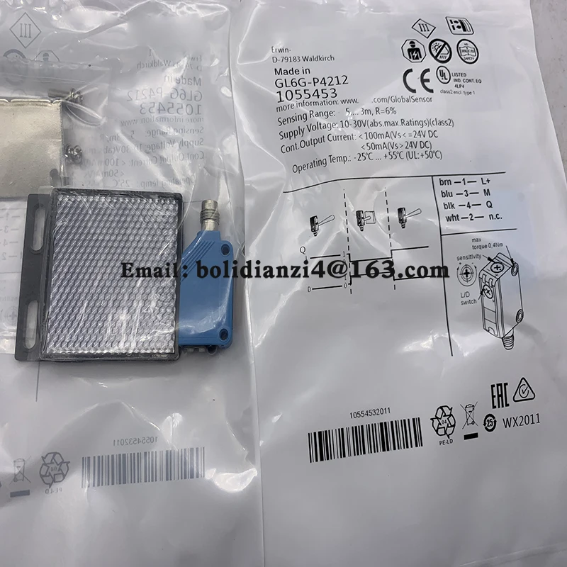 Новый датчик для фотоэлектрического переключателя GL6G-P4212 GL6G-N1211 GL6G-N1212 GL6G-N4211 в