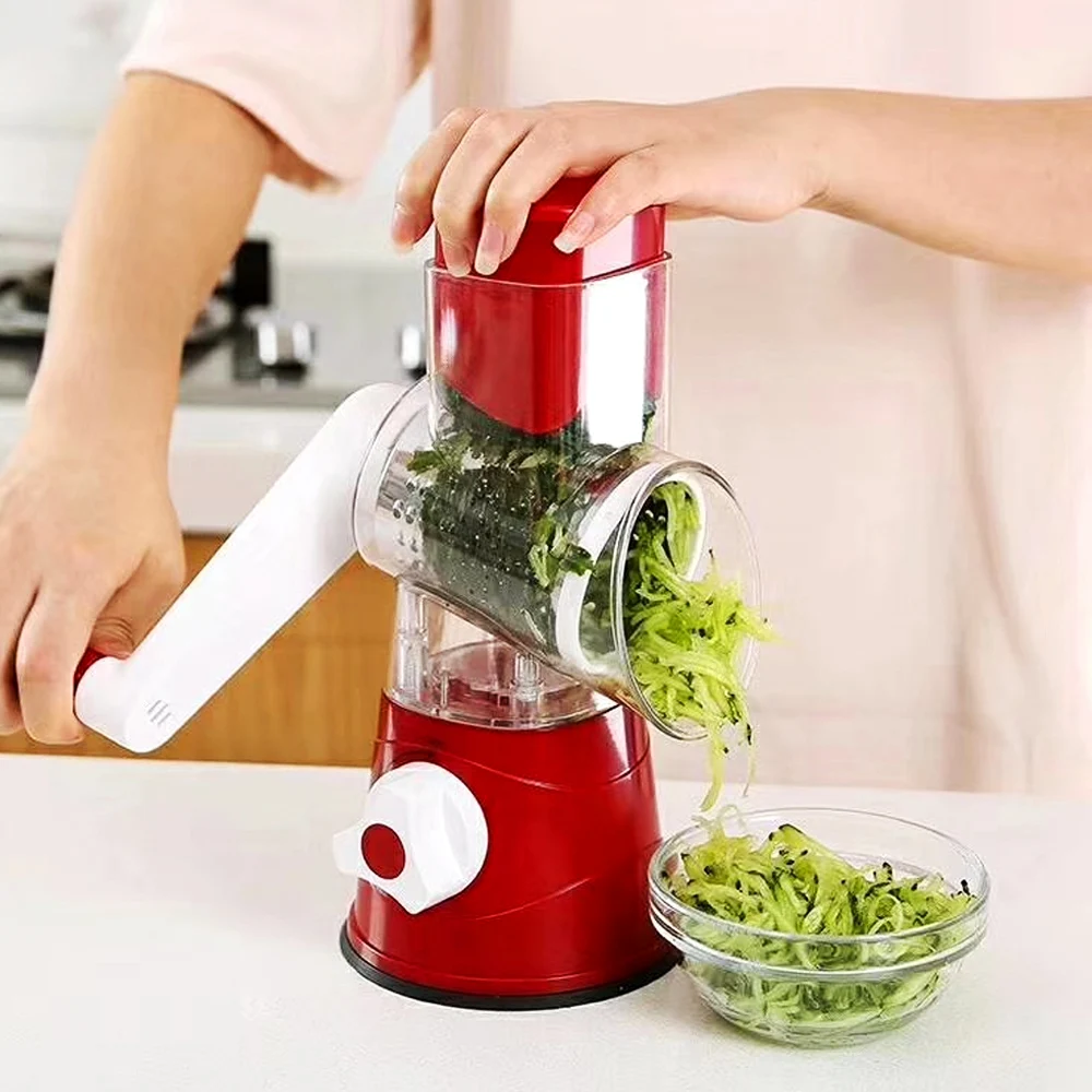 vegetable slicer manual kitchen accessories grater vegetable chopper 3 in 1 round cutter potato spiralizer home gadget tool item free global shipping