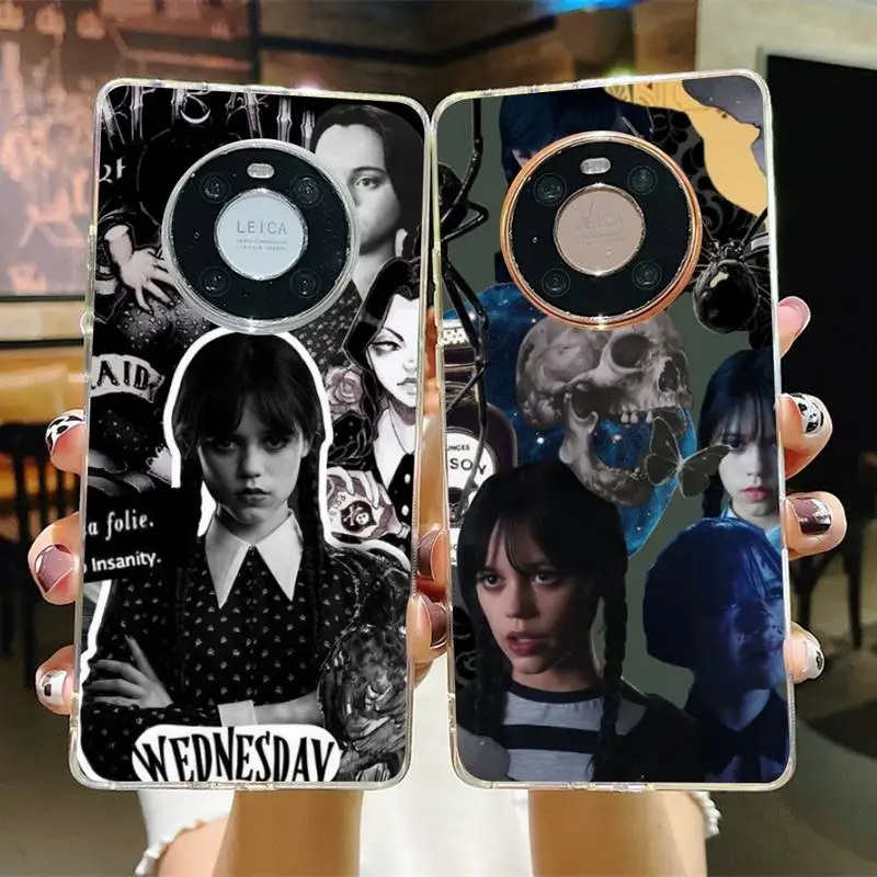 

Wednesday Addams Family Tv show Phone Case for Samsung S21 A10 for Redmi Note 7 9 for Huawei P30Pro Honor 8X 10i cover