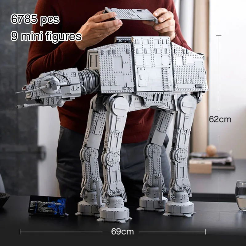 

6785 PCS Large AT-AT Building Blocks Bricks Model Birthday Christmas Gifts Toys Compatible 75313