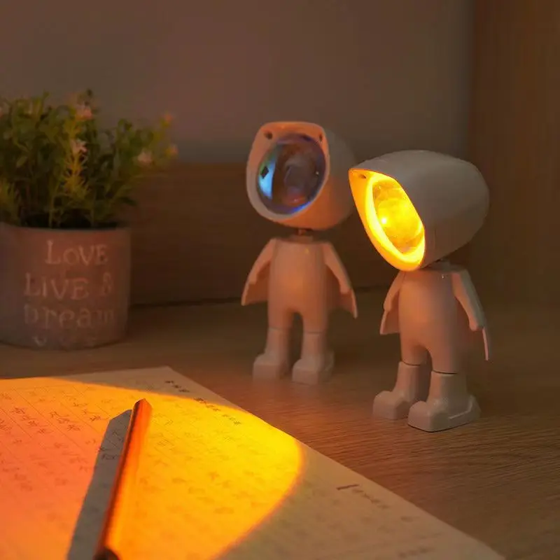 

Cartoon Web Star Photo Taking Atmospher Light Room Decor Sunset RGB Remote Control Photography Astronaut Projector Lamp