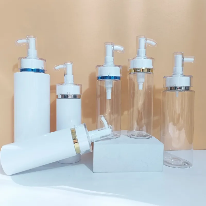 

PET Lotion Pump Bottle 10Pcs/lot Empty Shampoo Sub-bottling Acrylic Pump Head Shower Gel Cosmetic Container Travel Accessories